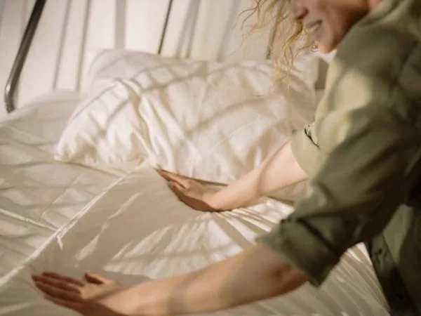 clean bed