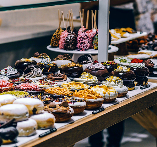 varieties of pastries